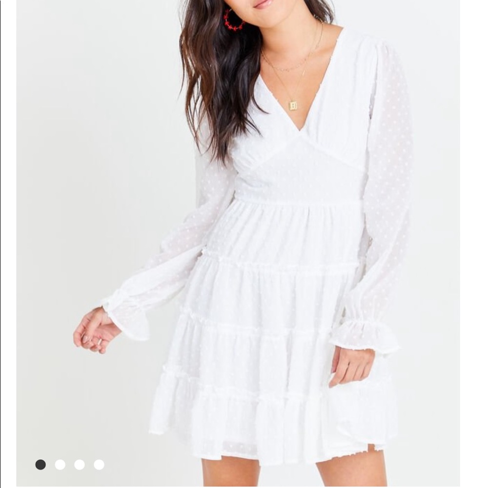Long sleeve white Altar’d State dress